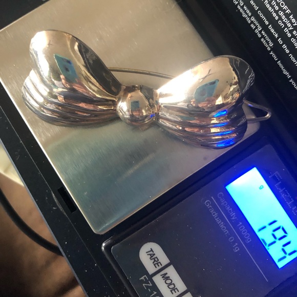 Vintage Sterling Silver Bow Barrette main image 4